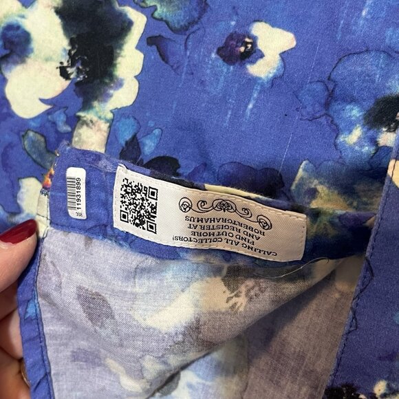 Robert Graham Shirt Mens Floral Cotton Size Medium Button Multicolor Classic Fit - Picture 14 of 14